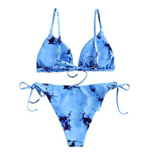 New Arrival Women's High Quality Quick Dry Two Piece Bikini Set with Front Logo Beachwear Swimwear - Product Image 2