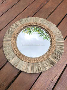 Miroir suspendu d'art marin Offre Spéciale, miroirs de Style africain tissés à la main pour la décoration intérieure, fabriqués au Vietnam - Product Image 6
