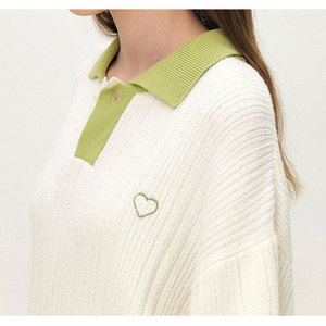 Pull-over décontracté Wearpex personnalisé en maille pour femme, à manches courtes, col rabattu boutonné, en polyester/coton, séchage rapide, tendance - Product Image 5