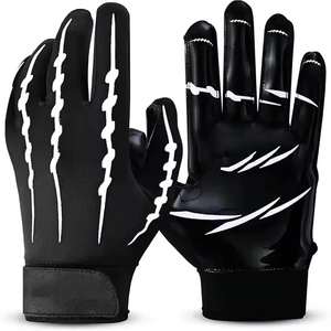 Gants de football américain professionnels de haute qualité, en latex, imperméables, compatibles avec les écrans tactiles, qualité supérieure, service OEM personnalisé - Product Image 6