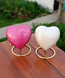 Urne funéraire rose en forme de cœur pour cendres humaines adultes, souvenir classique et magnifique, design funéraire en forme de cœur pour cendres humaines - Product Image 5