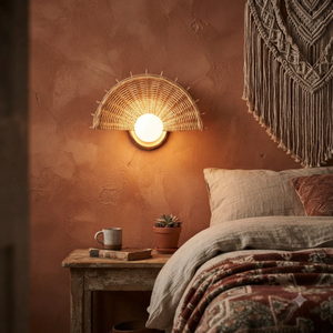 Rattan Wall Lamp Handmade Woven <b>Sconce</b> for Hotel Resort Interior <b>Lighting</b> Wholesale Supplier from Vietnam - Product Image 4