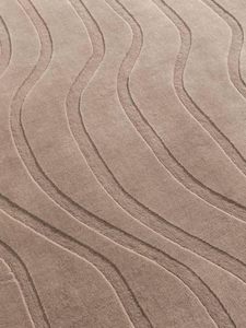 Custom Contemporary grey Wool Area Rug Hand Tufted waves Design Carpet for Modern Living Room & Bedroom Home <b>Decor</b> Christmas - Product Image 2
