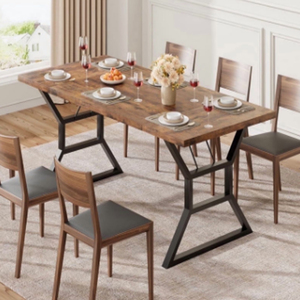Wooden Top Vintage Design Rectanglur Dining <b>Tables</b> Top Royal <b>Iron</b> <b>iron</b> Base Dining <b>Table</b> 6 Seater Metal Dining <b>Table</b> - Product Image 1
