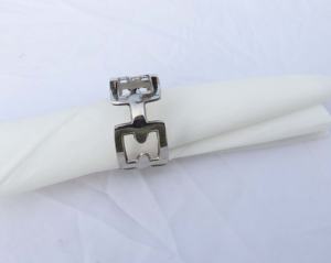 Anillos de servilletas de negocios minimalistas para bebé, servilletas hechas a mano de oro para boda y fiesta, informal, espacio de lujo, San Valentín - Product Image 5