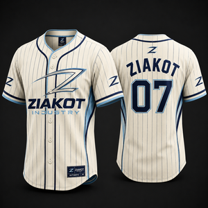 Camiseta de Béisbol 3D Auténtica con Diseño de Grafiti Personalizado de Alta Calidad al por Mayor, Color Blanco-Azul Claro, de Fabricante Pakistaní - Product Image 3