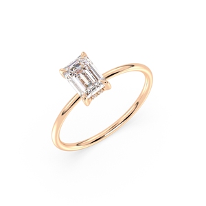 Anillos de promesa de boda con diamantes cultivados en laboratorio REYES para mujer, oro sólido de 14K, diamantes HPHT CVD con certificación IGI, joyería de regalo de compromiso. - Product Image 1