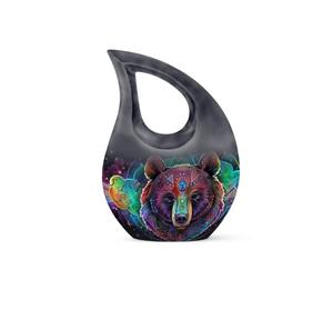 Urna Funeraria Moderna de Aluminio Blanca en Forma de Lágrima con Cruz para Cenizas Humanas de Adultos - Product Image 5