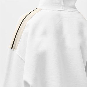 Hoodies courts pour femmes, style streetwear, dernière tendance, couleur blanche, tissu coton, tricotés, pour femmes. - Product Image 5