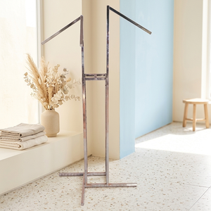 Porte-vêtements classique de luxe en métal, pliable, portable, robuste, sur pied, pour la vente au détail au Vietnam - Product Image 4