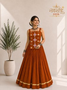 Vestido Tradicional Indio-Pakistaní para Mujer, Lehenga Choli, Falda Larga hasta el Suelo, Top, Vestido de Novia, Corte Regular, Secado Rápido, para Todas las Temporadas - Product Image 1