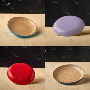 Platos y Vajilla de Bambú Duraderos, Diseño Clásico, No Tóxicos, Hechos a Mano, Ecológicos, Biodegradables, Opción Natural para Fiestas - Product Image 1