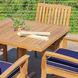 Table de jardin en teck massif de haute qualité pour villa, complexe hôtelier, restaurant et mobilier d'extérieur commercial à l'exportation - Product Image 6