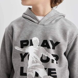 Pulls à capuche pour enfants stylés, style streetwear, en tissu bouclé, coupe ample, Y2K, surdimensionnés, pour jeunes enfants, pull à capuche lourd, OEM disponible - Product Image 4