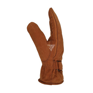 Gants en cuir véritable noir de qualité supérieure, résistants à l'usure, compatibles avec les écrans tactiles, en cachemire, pour hommes et femmes, gants d'hiver pour la conduite à moto - Product Image 3