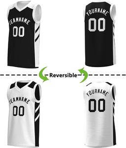 Camiseta de Baloncesto Reversible Personalizada para Hombre, Juvenil, Deportiva, con Nombre del Equipo, Número y Logotipo Impresos - Product Image 2
