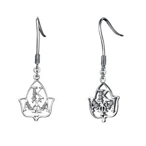 Pendientes de Cristal con Hojas Plateadas para Mujer, Joyería Elegante y a la Moda, Pendientes Colgantes, Accesorio con Estilo, Regalo, Uso Diario, Plata de Ley Premium - Product Image 5