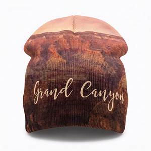 Bonnet en acrylique imprimé par sublimation Grand Canyon, unisexe, pour l'hiver, vêtements décontractés d'extérieur, 56-58 cm - Product Image 4