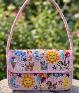 Bolso de hombro para mujer con bordado de león y efecto sol, con cuentas, de moda, bandolera, de lujo, con solapa, para noche - Product Image 3