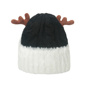 Chapeau d'hiver populaire 2026, vente en gros d'usine, casquette de Noël anti-froid, chapeau de Noël chaud, chapeau de renne avec cornes - Product Image 6