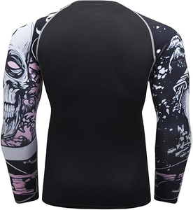 Custom Logo New trendy Men's Soft Long Sleeve Workout Rash guard Dry Compression Fitness <b>Swim</b> <b>Shirts</b> Athletic Performance Wear - Product Image 3