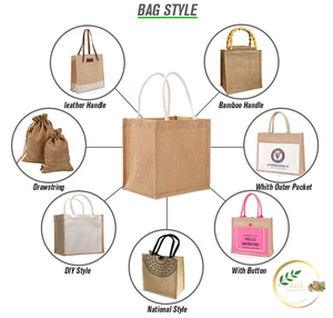 Stylish Reusable Jute Eco Shopper Tote <b>Bag</b> for Everyday Shopping Needs - Product Image 2