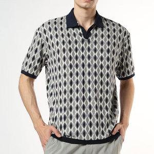 Tissu de maillot de golf personnalisé de qualité supérieure pour sublimation, séchage rapide, respirant, manches courtes, décontracté, pour hommes - Product Image 4