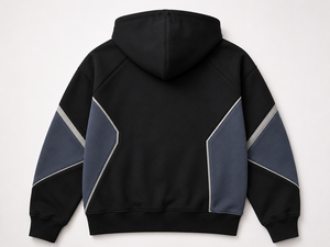 เสื้อฮู้ดดี้ผู้ชายทรงพอดีตัว  โลโก้ด้านหน้า  ตกแต่งด้วยการต่อผ้าสีต่างกัน  สไตล์สตรีทแวร์  มีกระเป๋า  ผ้าถักโพลีเอสเตอร์/คอตตอน  สำหรับใส่ในฤดูใบไม้ร่วง - Product Image 4
