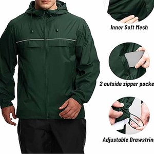 Nouvel article populaire en gros : Veste de pluie portable à capuche, imperméable et tendance pour la randonnée en extérieur, par Dress Sports - Product Image 5