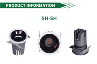 Spot LED encastré en aluminium 7W 10W 12W 18W 28W IP65, résistant à l'humidité et à la graisse, orientable, anti-éblouissement profond, CRI élevé