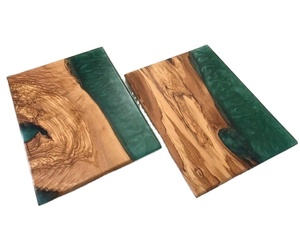 เขียงไม้มะกอกทำจากเรซินอีพ็อกซี่ทำด้วยมือหรูหราหลากสีสำหรับใช้ในครัวเขียงและเสิร์ฟ - Product Image 6