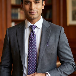 Corbata de Seda Clásica Color Vino Tinto para Hombre, Corbata Formal Premium |   Ropa de Boda de Lujo para Negocios, Diseñador de la India, Calidad de Exportación 2026 - Product Image 2