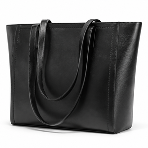Sac fourre-tout en cuir véritable pour femme 2026, grande capacité, sac à bandoulière pour usage quotidien, sac fourre-tout en cuir tendance pour femme, personnalisable - Product Image 1