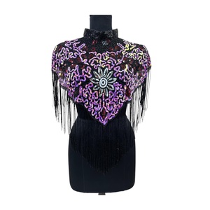 2026 High Quality Handmade 100% Cotton Rose Gold Beaded <b>Cape</b> for <b>Women</b> Fashion Available Wholesale Price for Export 0'' 7/8'' - Product Image 1