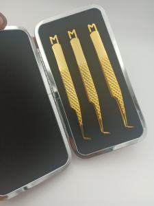 Pinzas Profesionales para Depilación y Aseo de Cejas, Marca Personalizada, Modelo 144 - Product Image 6