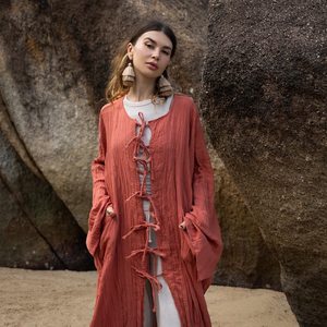2025 nuevo vestido de Kimono Sexy Kimono largo bata verano Unisex Kimono mujeres altas vacaciones aspecto Tie Dye Kimono - Product Image 2