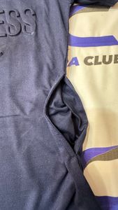 เสื้อยืดเจอร์ซีย์ผู้ชาย 100% ผ้าฝ้าย ปักลายนูน ระบายอากาศ แห้งเร็ว สไตล์สตรีท ทรงปกติ คุณภาพสูง มีฮู้ด  สั่งซื้อขั้นต่ำน้อย - Product Image 5