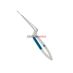 Micro-ciseaux droits à baïonnette, tranchants et à pointe arrondie, 215 mm (8,12 pouces), instrument chirurgical neurologique de précision en acier inoxydable - Product Image 1
