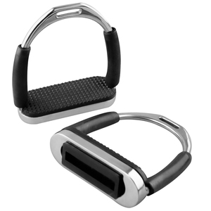 Estribos de Seguridad Flexibles de Acero Inoxidable de Primera Calidad con Acabado Brillante Arcoíris, Antideslizantes, Protección para Tobillos, Equitación - Product Image 5