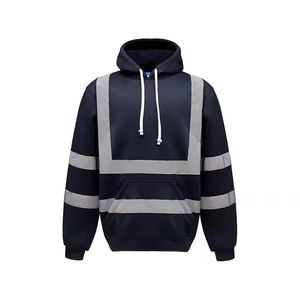 Sudadera con Capucha de Seguridad para Trabajadores, Reflectante, con Doble Capa, Alta Visibilidad, ANSI Clase 3, con Luces LED Intermitentes, Precio al por Mayor OEM - Product Image 4