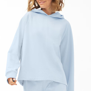 Sudaderas de alta calidad con mangas largas y hombros caídos para mujer, venta al por mayor, marca privada, sudaderas extragrandes para mujer con MOQ bajo. - Product Image 4