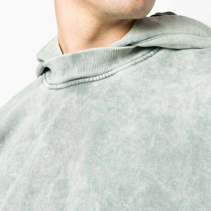 Última Llegada, Precio al por Mayor, Sudaderas con Capucha para Hombre, Lavado Ácido, Poliéster/Algodón, Forro Polar, Estampado Invernal, Transpirable, Ropa Urbana - Product Image 6