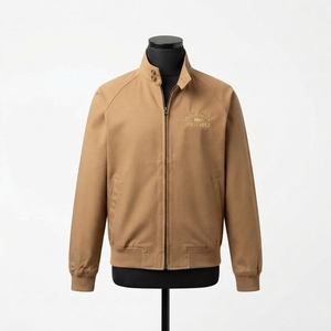Veste Harrington pour homme à col montant, séchage rapide, en polyester, style urbain, vente en gros - Product Image 1