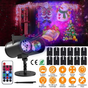 12 Patterns LED <b>Projector</b> <b>Lights</b> IP65 Waterproof Ocean Wave <b>Projector</b> <b>Light</b> Remote Control Timer for Christmas Halloween Parties - Product Image 1