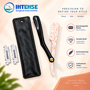 Custom Hair Cutting Razor Professional Barber Folding <b>Straight</b> Razor Hair Styling Texturizing Thinning Tool for Hairdresser - Product Image 3