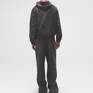 Survêtement pour homme respirant avec strass, design optimal, prix abordable, tendance, entièrement personnalisable, confortable, léger, conception OEM - Product Image 2
