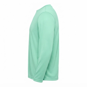 OEM ODM Fashion <b>Men's</b> Long Sleeve T-Shirt Blank Fleece Fabric Regular Fit Breathable Premium Quality 100% Cotton Wholesale - Product Image 4