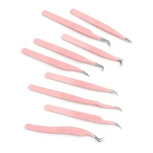 Ensemble de pinces à cils de précision Morje Surgical hautement personnalisables, en acier inoxydable, pointe lisse 10 mm, pour l'application d'extensions de cils - Product Image 1