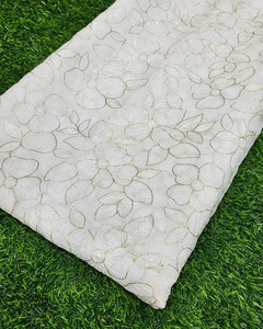 Malty embroidery fabric custom fancy textile fabric net fabric organza fabric for fashion garment wholesale export global supply - Product Image 4