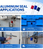 Sello de Seguridad Metálico Numerado Antimanipulación de Aleación de Aluminio YSD con Número de Serie para Logística de Carga